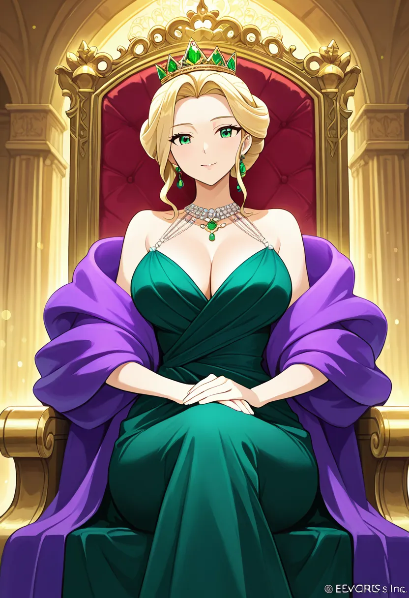 表面威严实际是淫荡的反差女帝