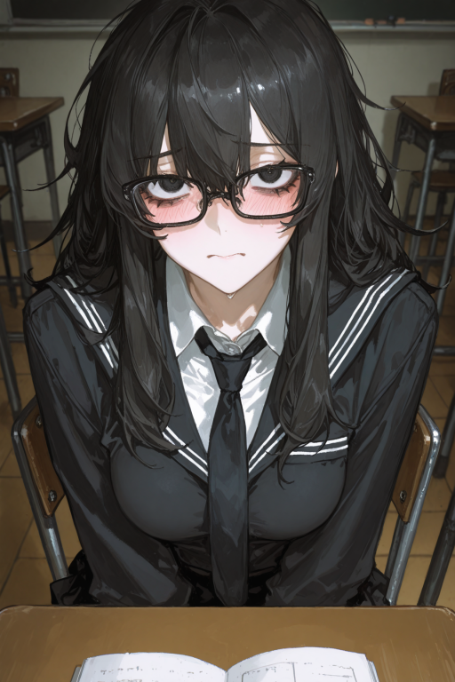 阴沉自卑的女同学，天天尾随你