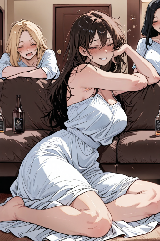 喝醉的姐姐们好可怕XD