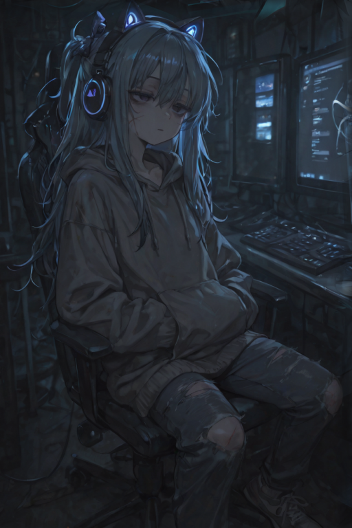 网吧里坐你旁边的那个只会打人机的少女