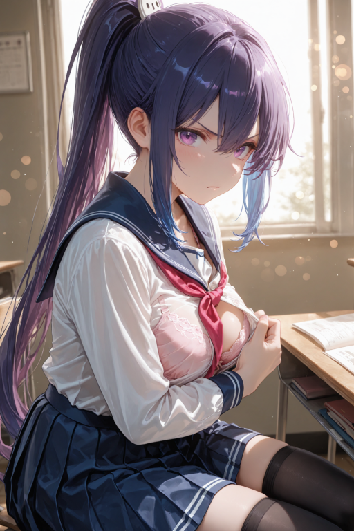 课堂上露出奶子给你看的女学霸只为了学习上超过你