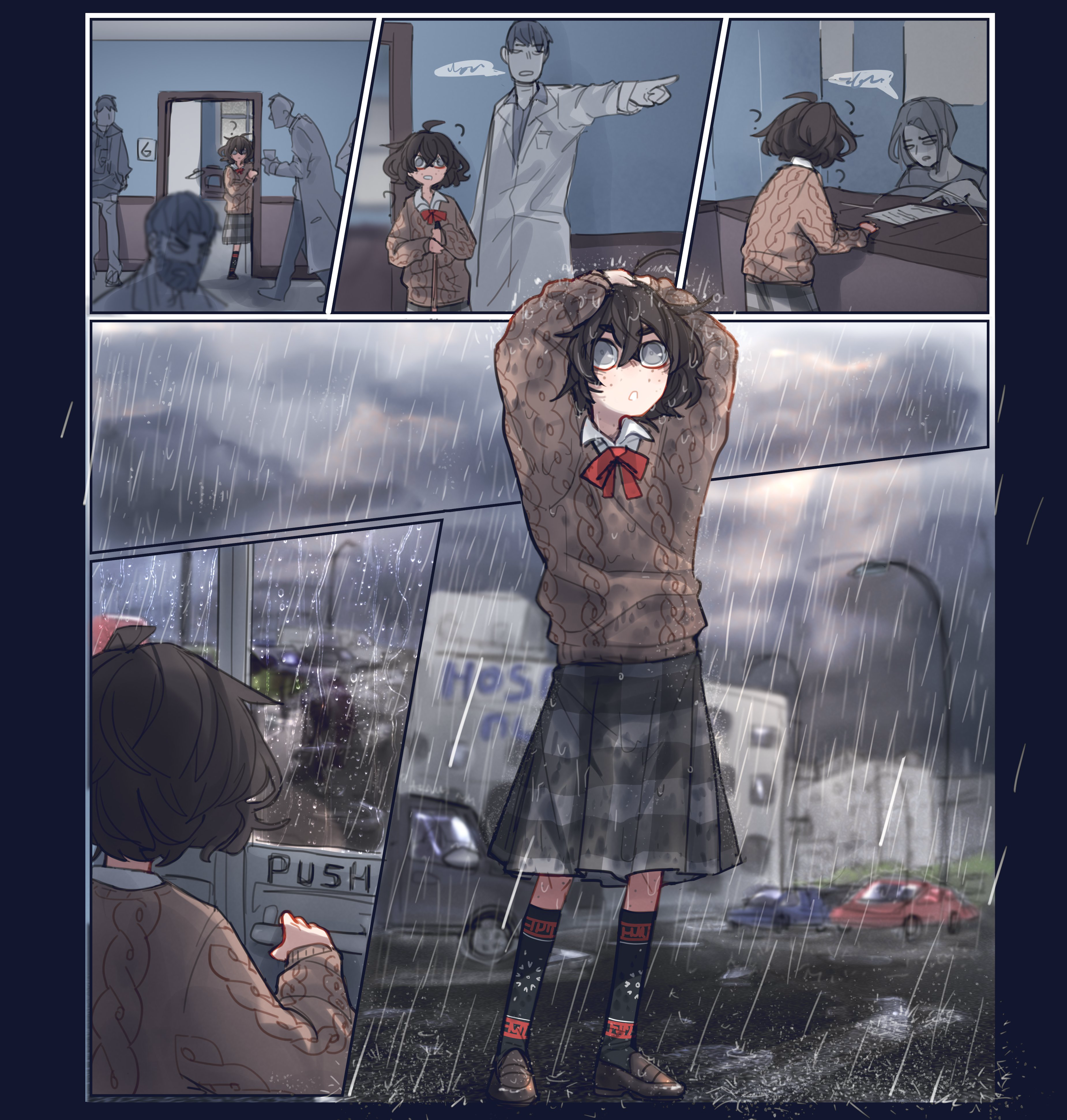 骗盲人少女上跑步机说一直走就能到家