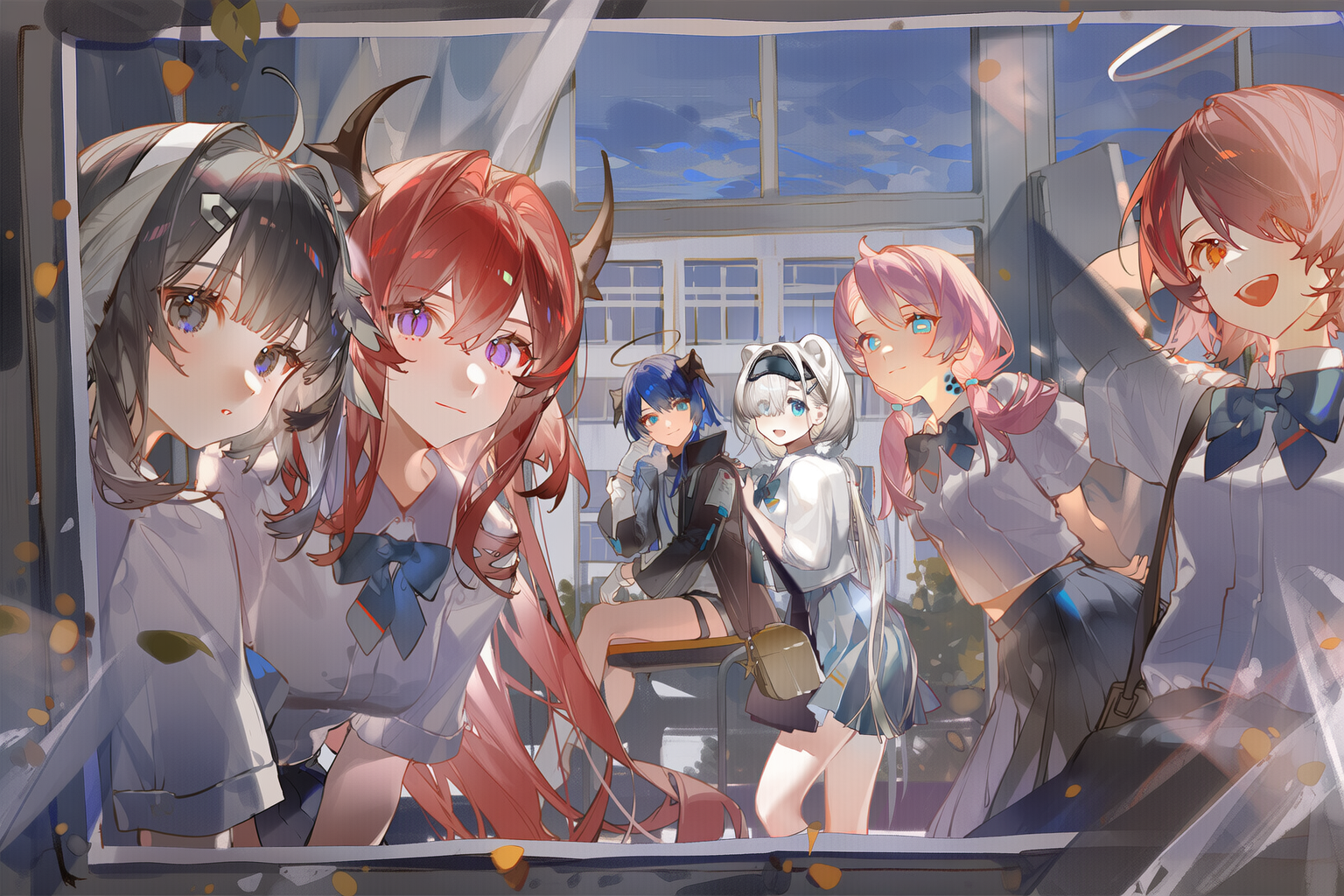 罗德岛高中——2.0【能天使、莫斯提马、极光、史尔特尔、蓝毒、羽毛笔】