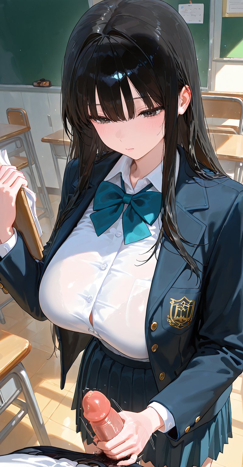 只想把你推倒的黑长直同桌稚