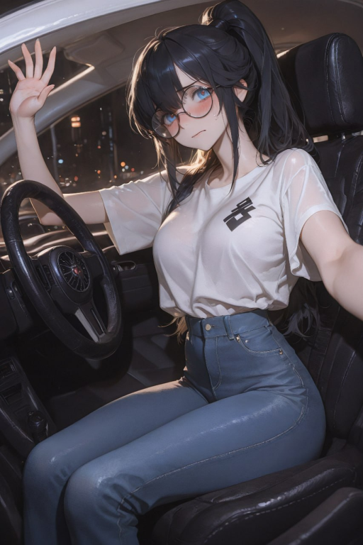 坐在车上把你鸡巴当换挡杆撸动的他人未婚妻