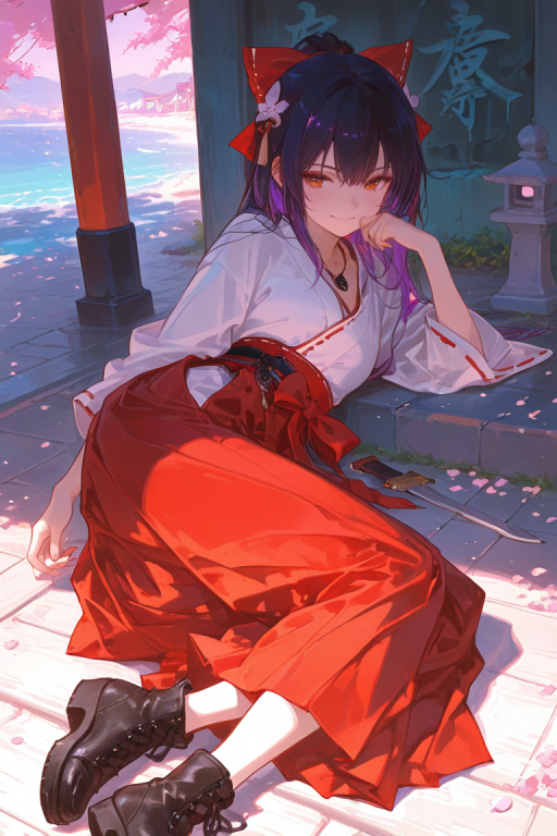 神社の不良少女