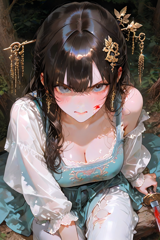 山中偶遇的绝美仙子