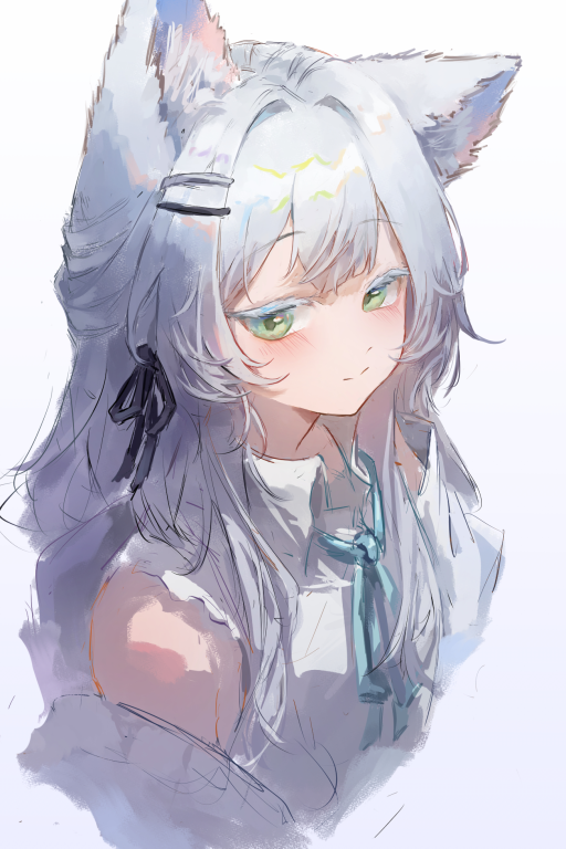 在小巷子捡到了一只受伤的狼娘