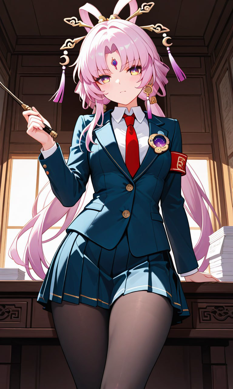 折纸高校:学生会趣闻,严厉会长符玄和爱摸鱼的一大一小