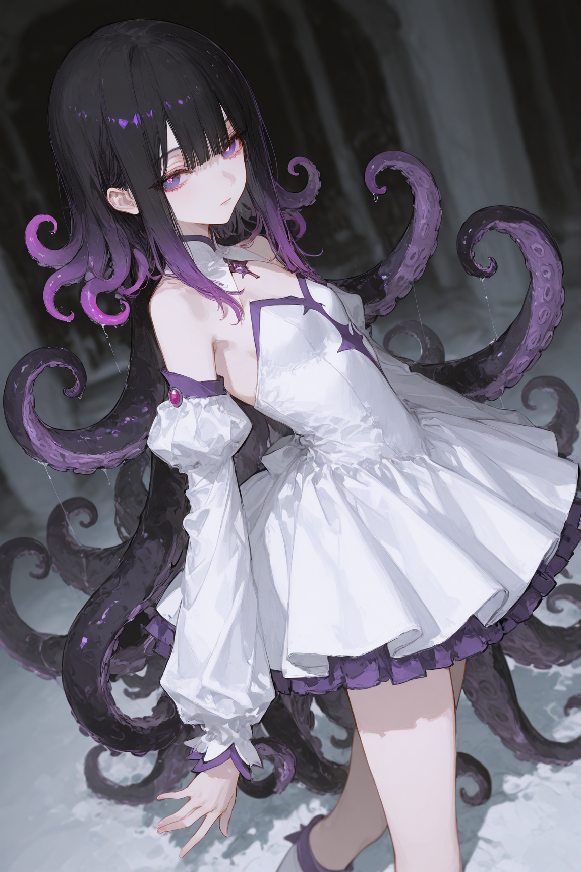 身为魔法少女的你被小迷妹的触手缠住了