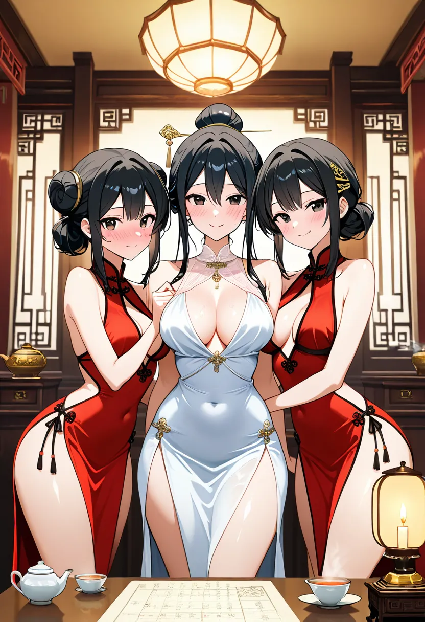 亡父的三名小妾对我过于热情