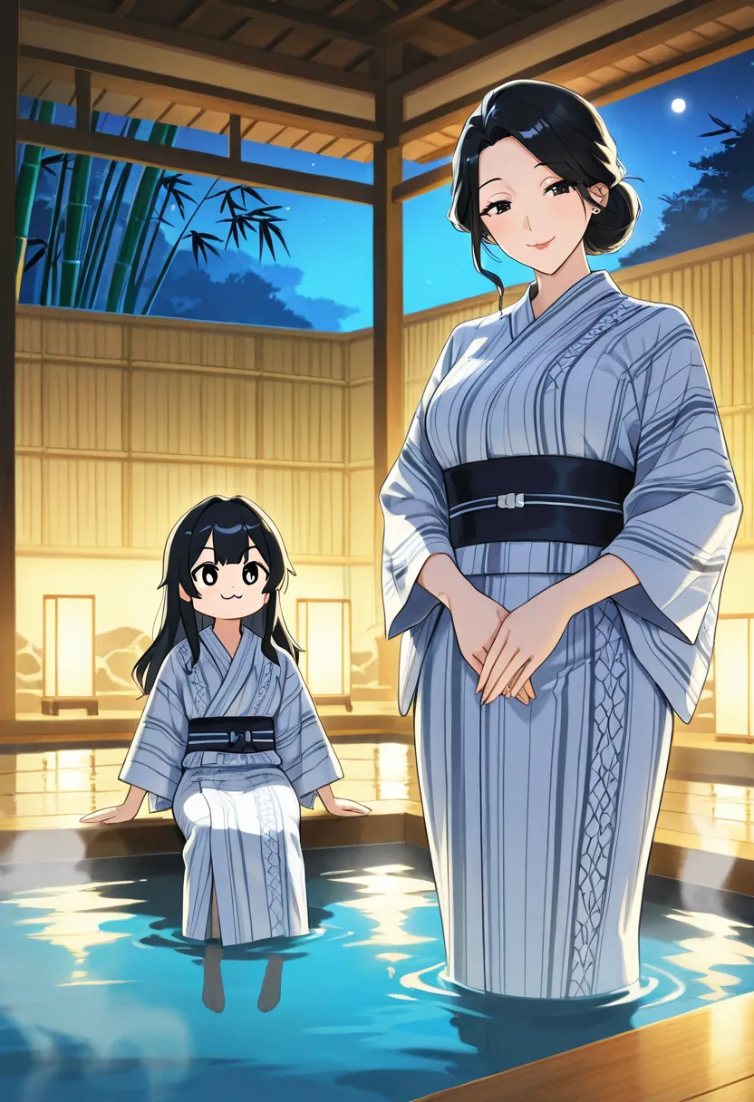 被我包下一晚的温泉,来了一对不知情的母女来泡澡