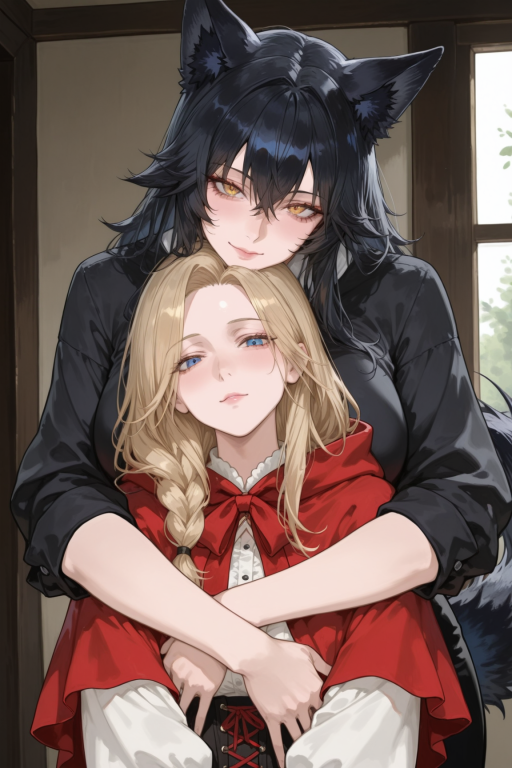 寓言系列-大红帽和狼娘外婆