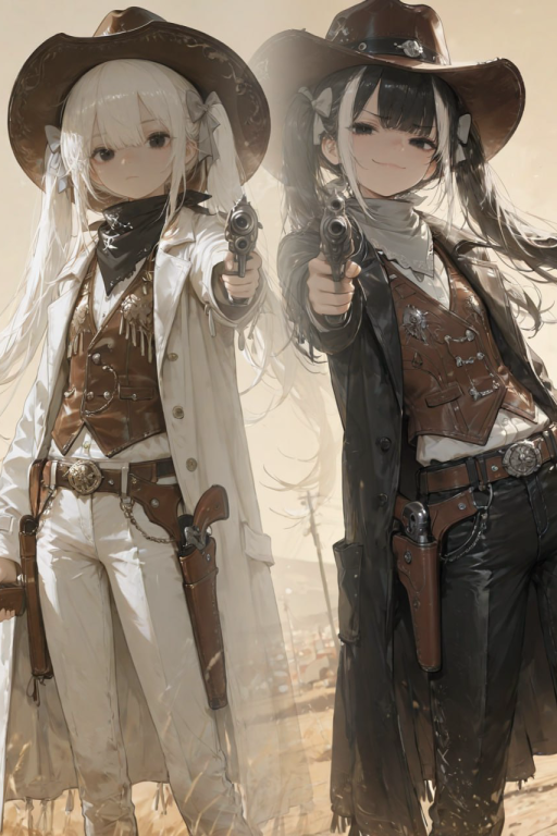 枪娘图鉴:柯尔特M1873-黑白