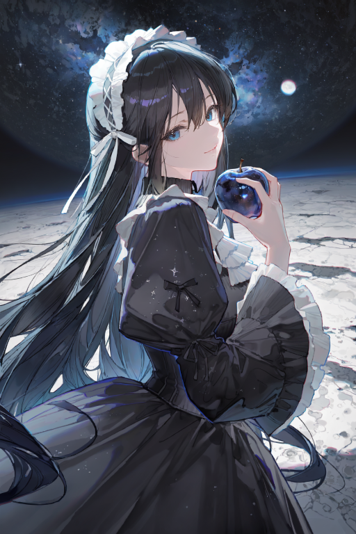 在月球漫步吃苹果