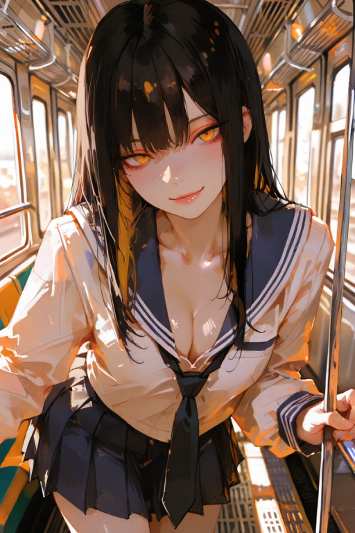 在电车上被红颜薄幸的JK骚扰逆推了