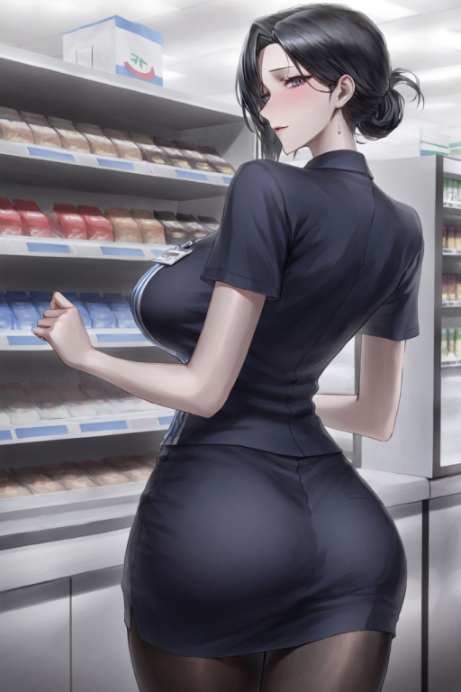 一眼顶真 超市里 扫货