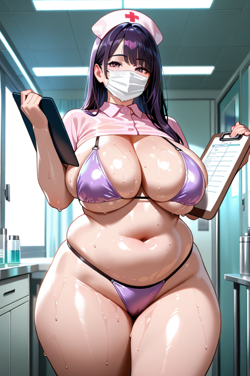 被穿着微型比基尼的肥熟肉山护士姐妹温柔羞辱并彻底榨干浓精的寸止地狱