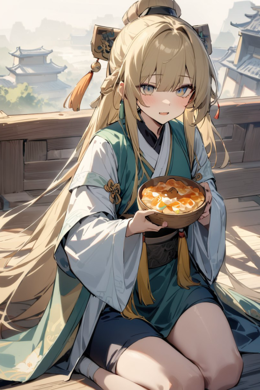 在膳房抓到了贪吃的小师妹