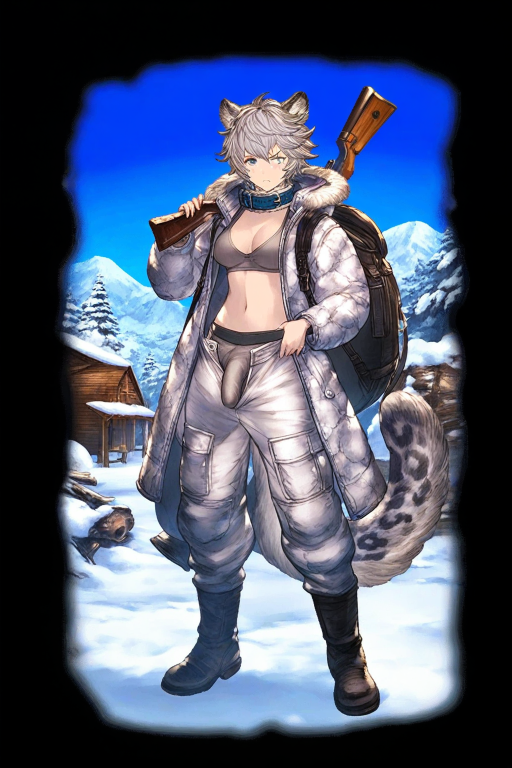 扶世奇谈:不信任人类的独居扶她雪豹娘