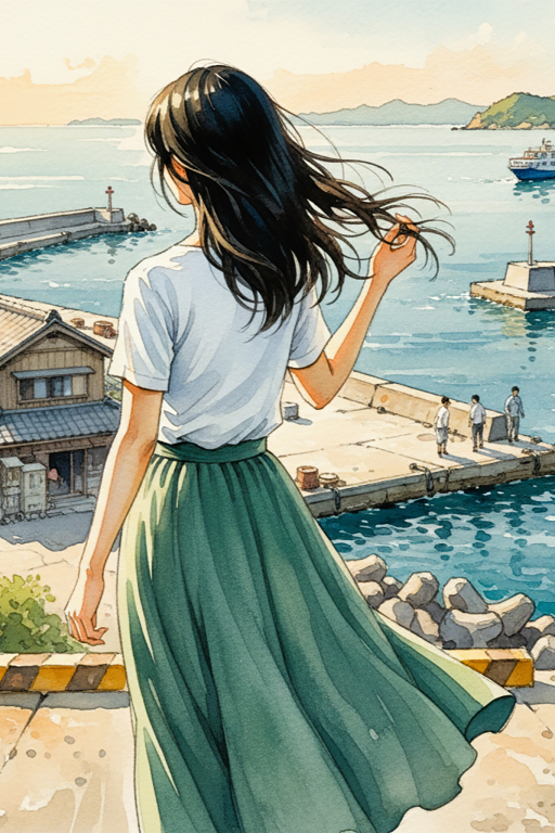 故乡的岛、海风、还有她