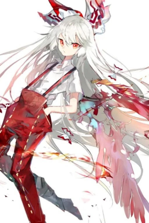 在竹林夏天的夜晚遇到了妹红