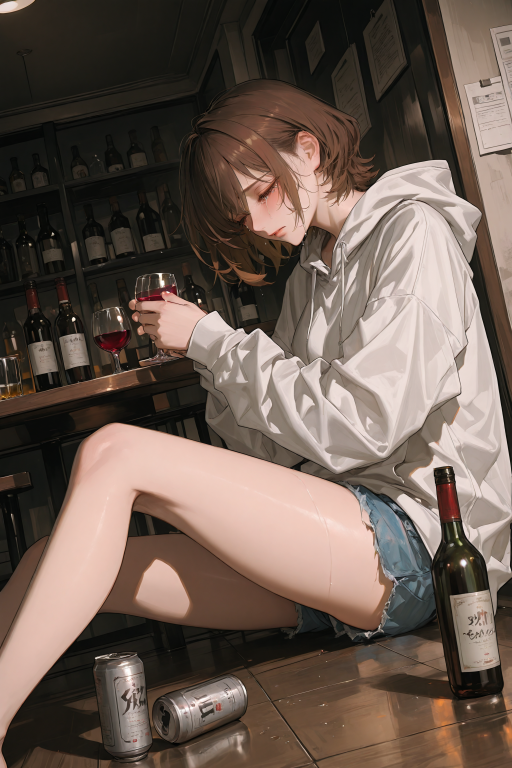 表白失败后,喝酒