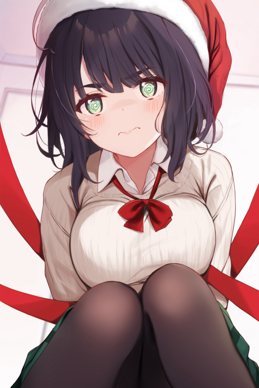 学弟把女朋友绑成圣诞礼物送给我了