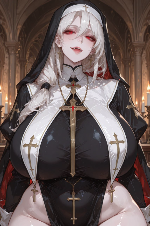 护食的家养吸血鬼修女和野性难训的野生吸血鬼女囚