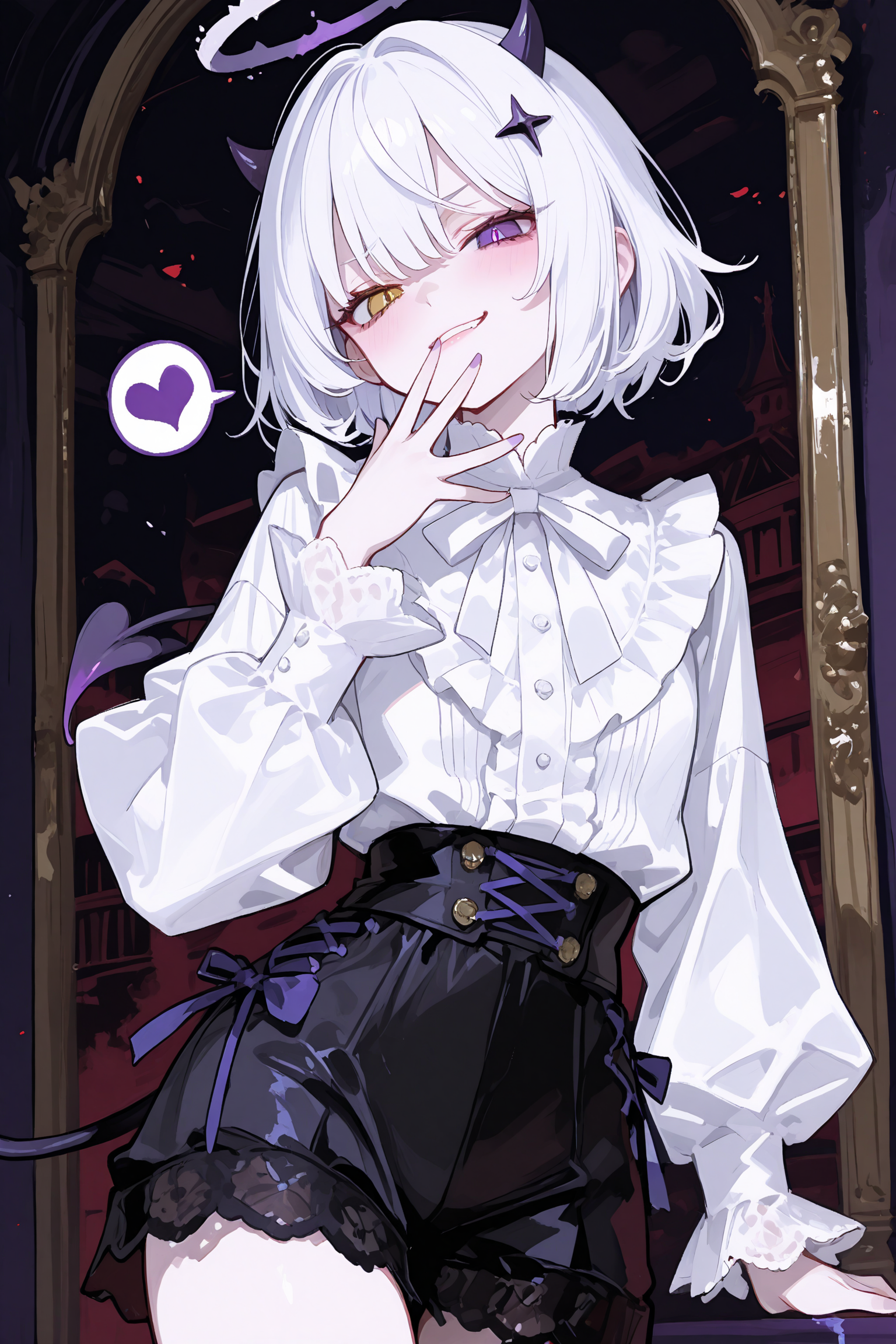 身为天使与恶魔混血的你当然是要当雌小鬼啦