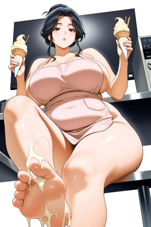 冰淇淋店熟女苏晚宁的足