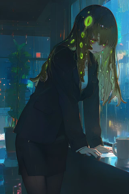 软糯的女同事在半夜长出触手