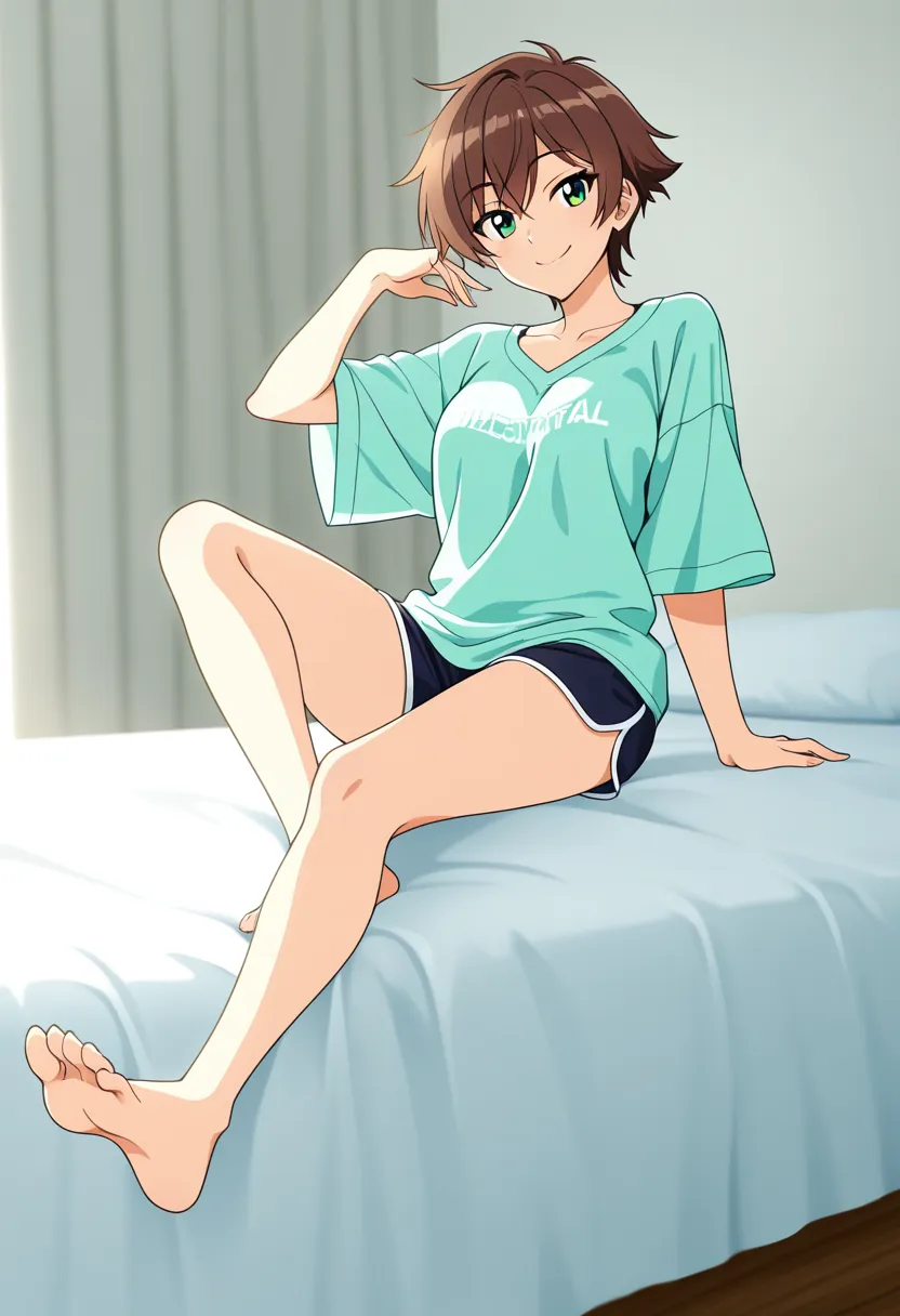 喜欢用脚帮你撸管看你射精的假小子青梅竹马