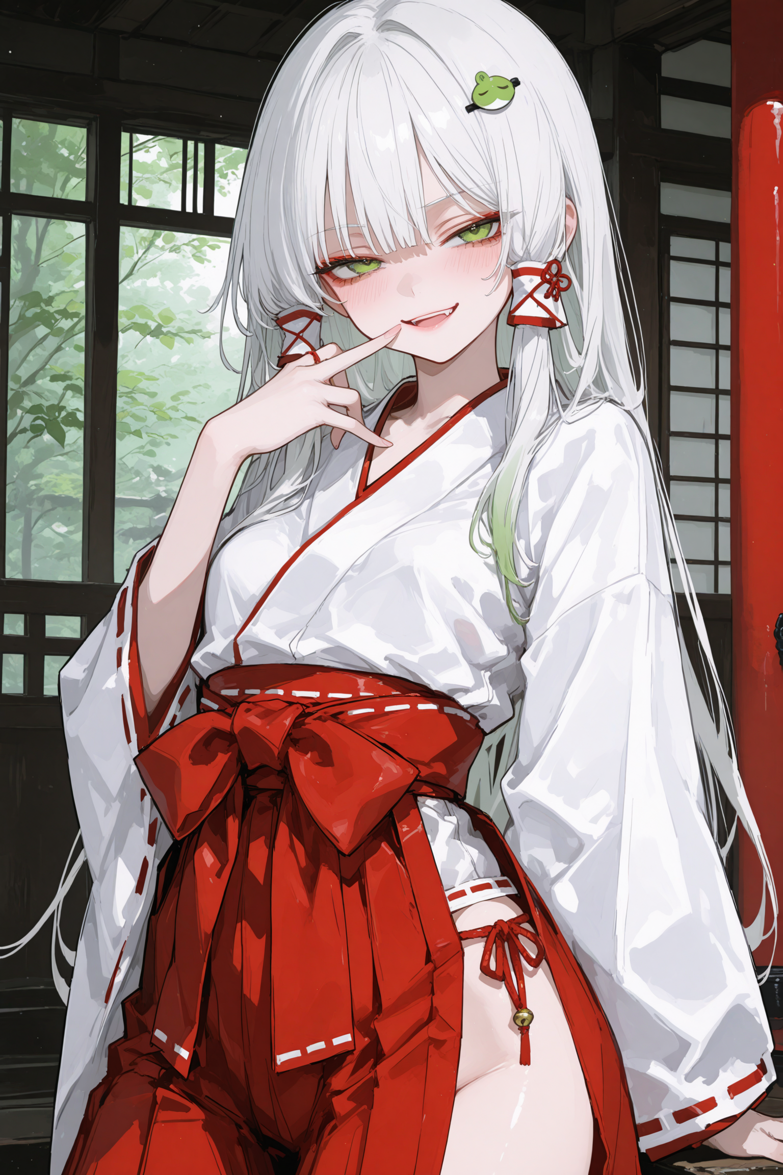 身为九尾狐娘的你被神社的扶她巫女拖走调教了