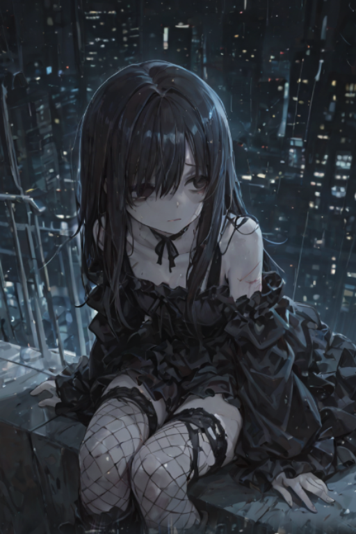 折翼的她，试图从天台肘击地面