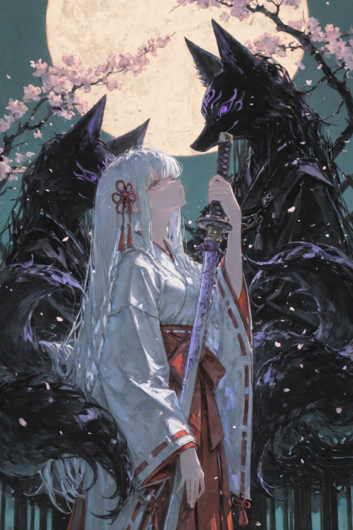 三尾猫妖娘-纪雪沐菲【和风妖物志】