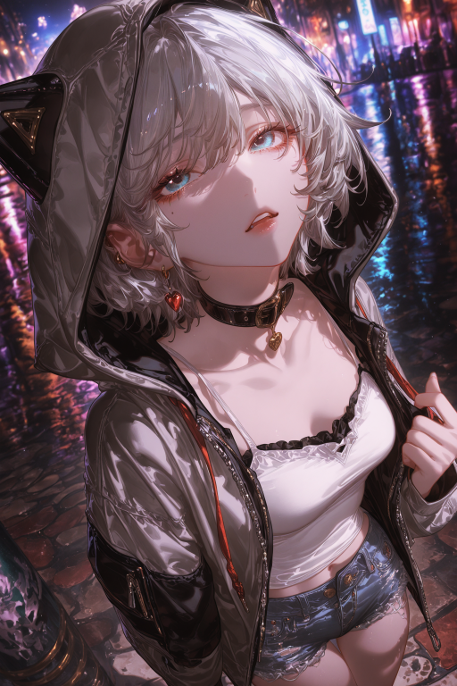 流落街头的清冷少女