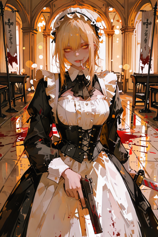 【完美女仆】突袭了你帮派宣誓大会的年下控杀手女仆唯斯娜