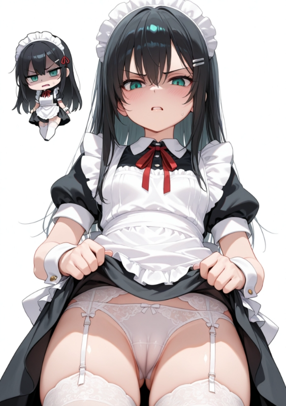 「仅仅只是看个胖次就能射出来了吗，早泄的废物主人」我的女仆如是说道