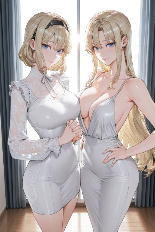 邻家金发碧眼的魅魔姐妹花