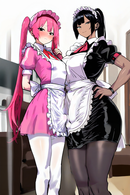 我家扶她女仆总是互相调教呢