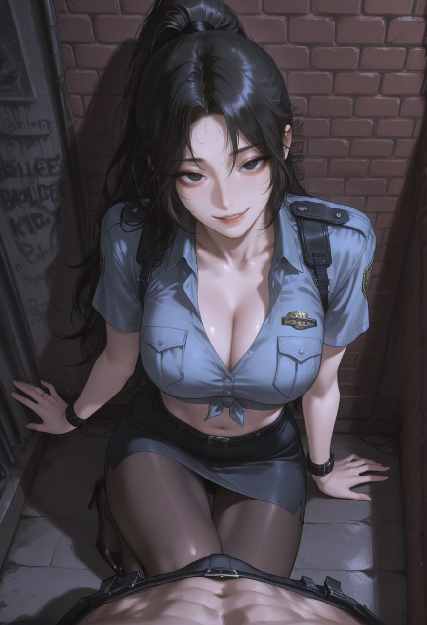 把你鸡巴撸硬反手给你定袭警的钓鱼执法女警