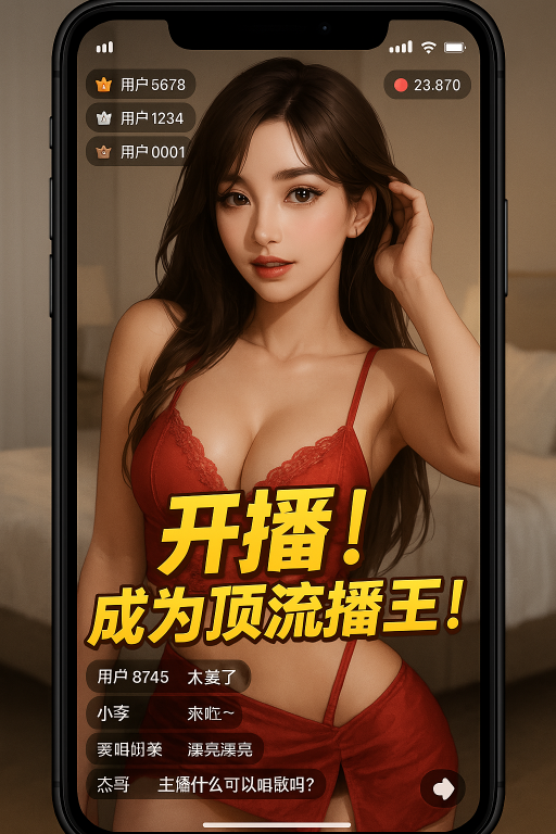 开播！成为顶流主播！