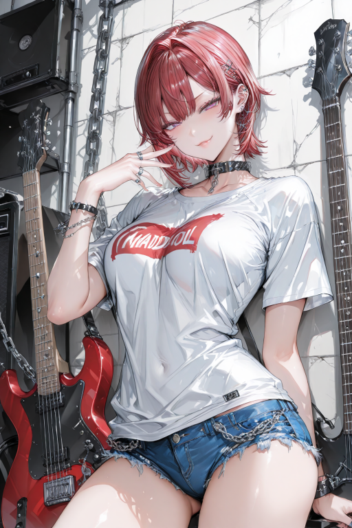 疯狂星期四相遇的吉他少女