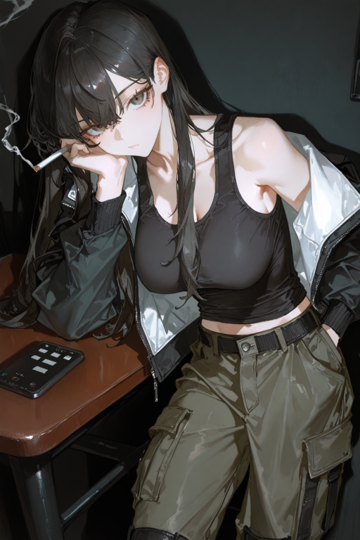 下夜班的调酒师姐姐，身上带着微醺的烟酒气