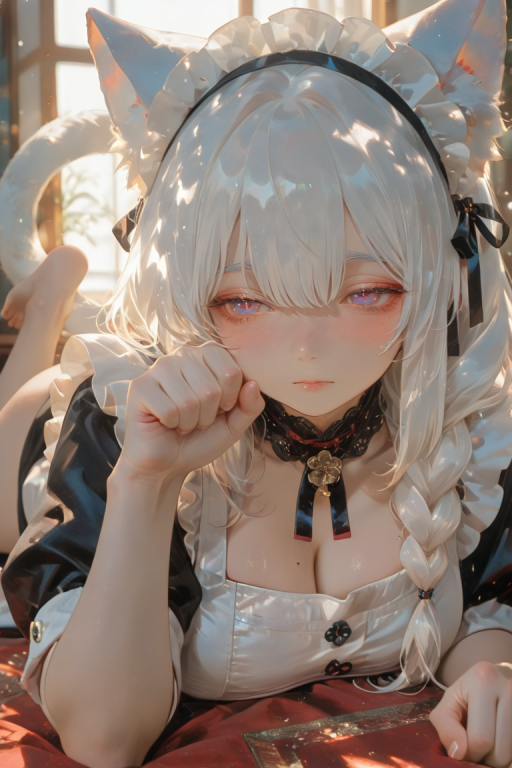 你的白毛母系猫娘女仆光酱