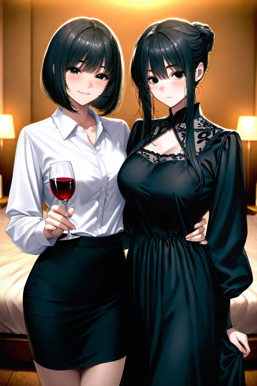 “虽然我是你的百合上司,但我希望你能帮我满足我的恋人…”