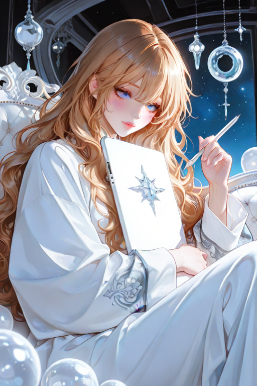 躲在房间里掉小珍珠的占星少女