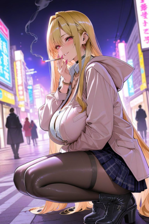 下班后蹲在路边的精神小妹之老娘可是混的人