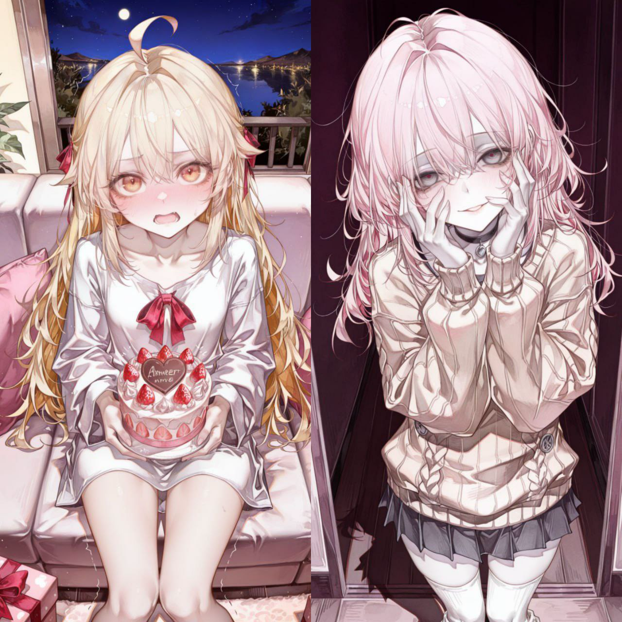 生日的病娇弱受创和成为生日礼物的雌小鬼鱼